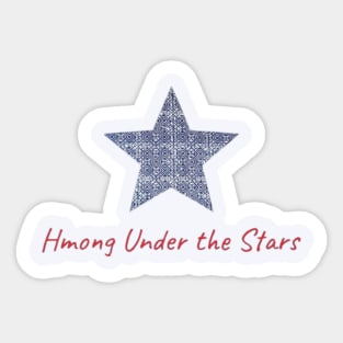 Hmong Under the Stars – Traditional Tribal Pattern Star Art Sticker